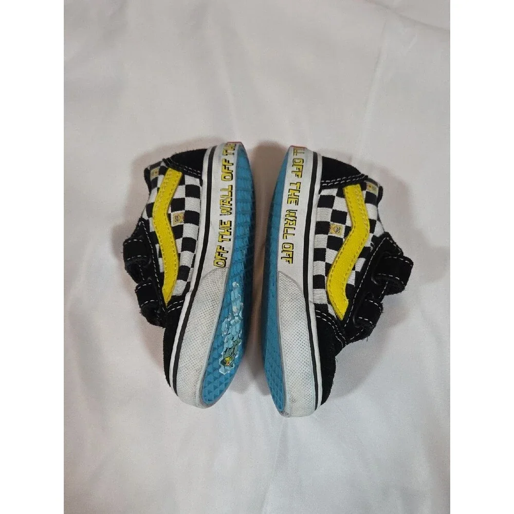 Vans x SpongeBob SquarePants Old Skool V shoes Size 6.5 Toddler